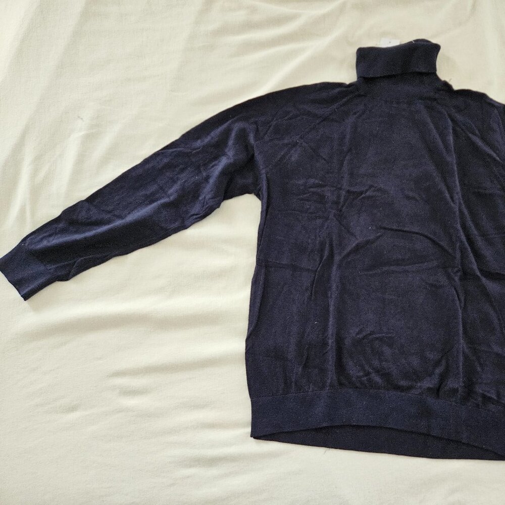French Connection Turtleneck Sweater, Blue, XL